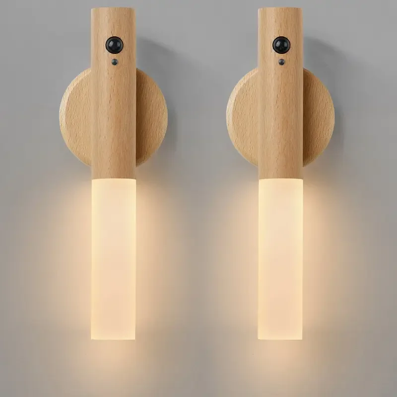 Wiederaufladbare LED Bewegungsmelder Wandleuchte für Flur und moderne Heimdekoration