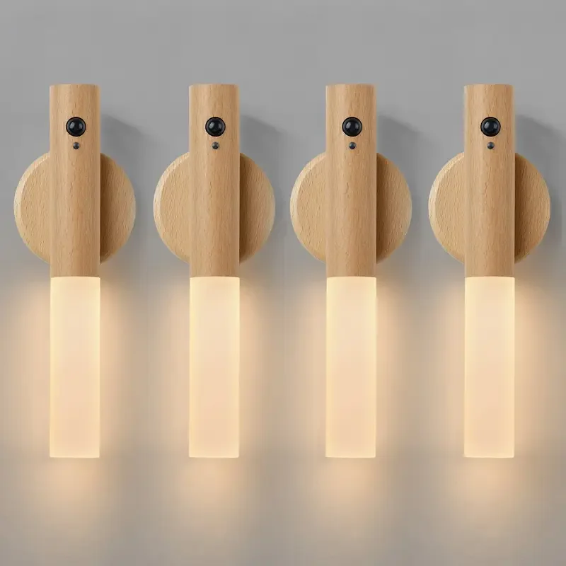 Wiederaufladbare LED Bewegungsmelder Wandleuchte für Flur und moderne Heimdekoration