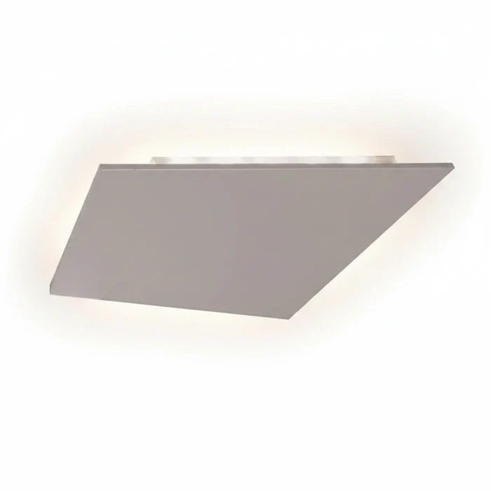 Schlichte LED Wandleuchte flach grau – moderne Effektleuchte