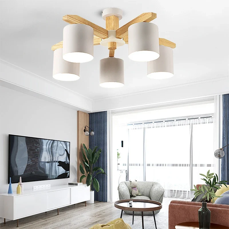 Moderne Massivholz Pendelleuchte für Esszimmer und Küche