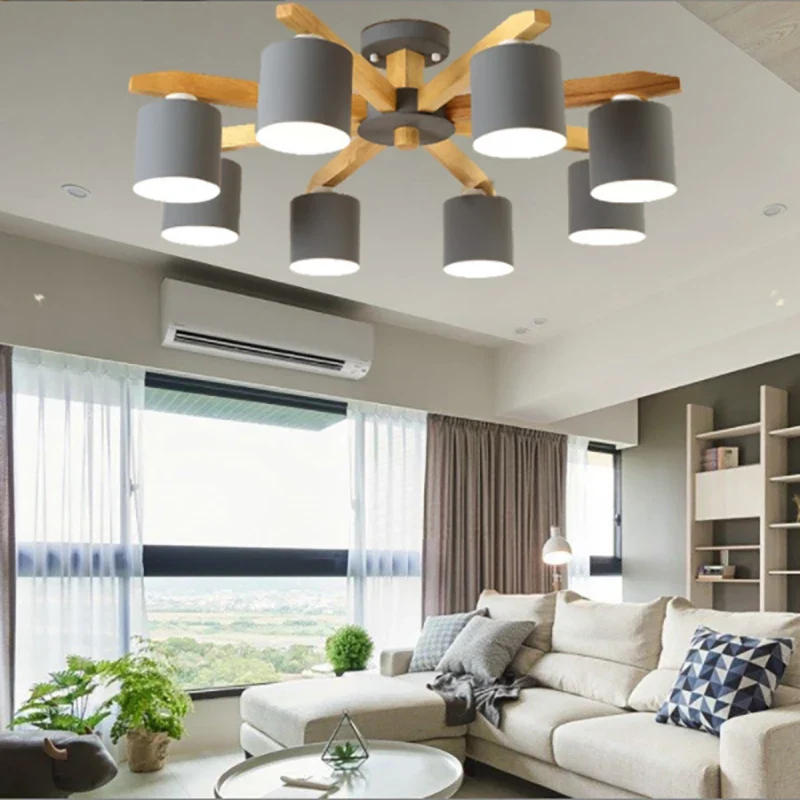 Moderne Massivholz Pendelleuchte für Esszimmer und Küche