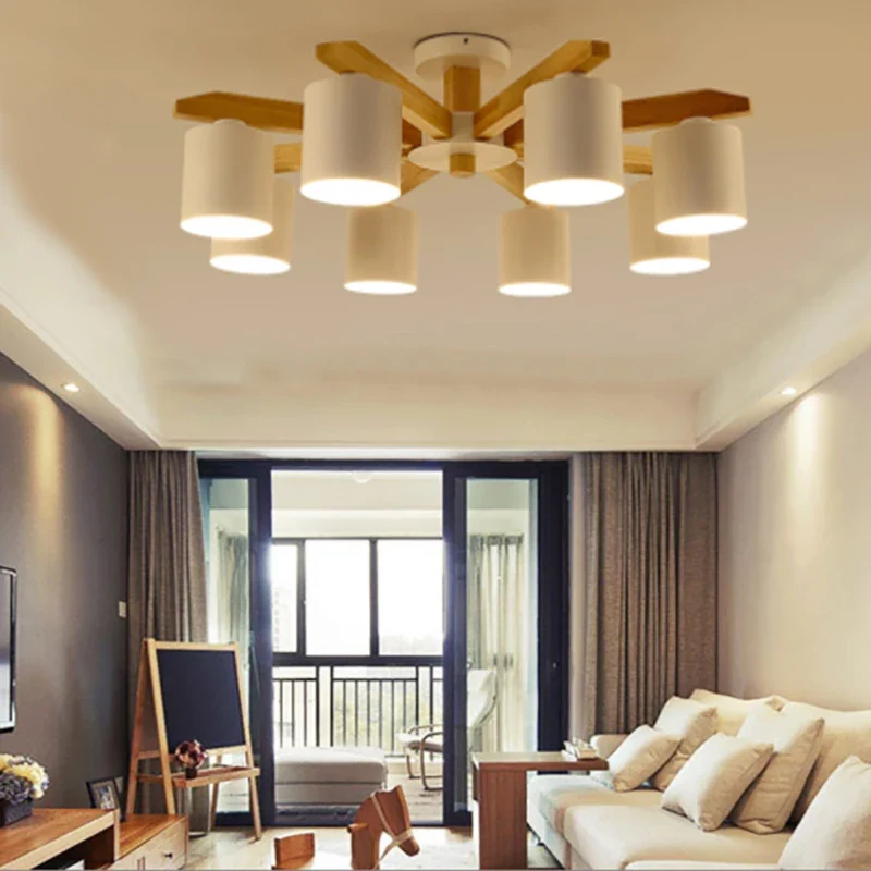 Moderne Massivholz Pendelleuchte für Esszimmer und Küche