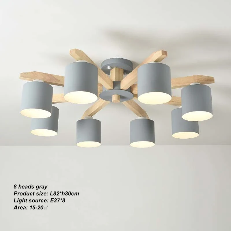 Moderne Massivholz Pendelleuchte für Esszimmer und Küche