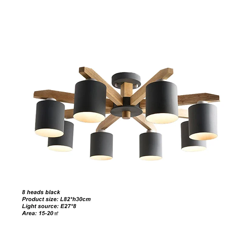 Moderne Massivholz Pendelleuchte für Esszimmer und Küche