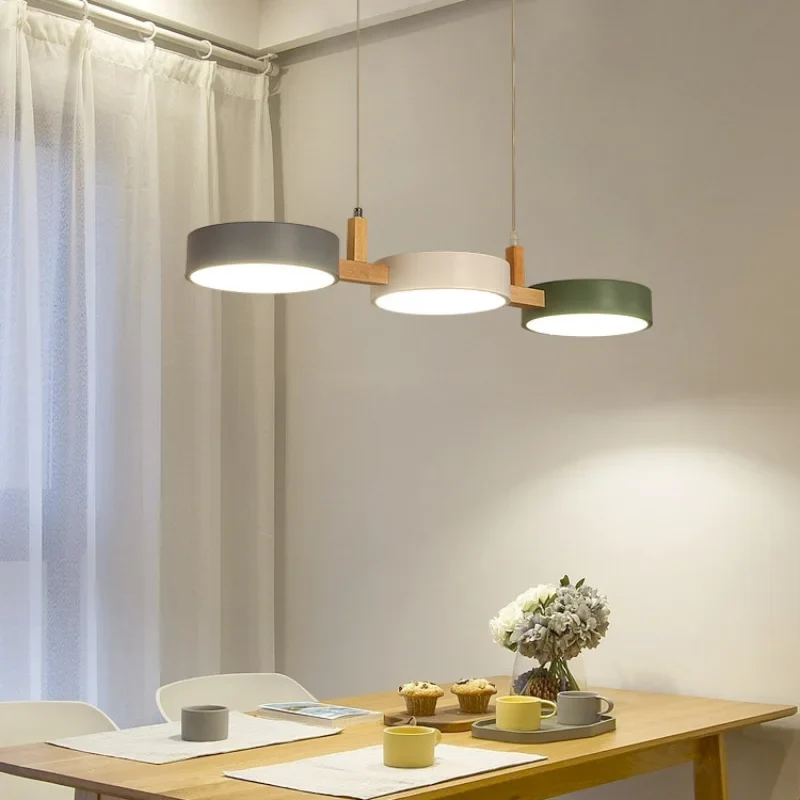 Nordische Macaron Pendelleuchte Pastellfarben für Esszimmer und Café