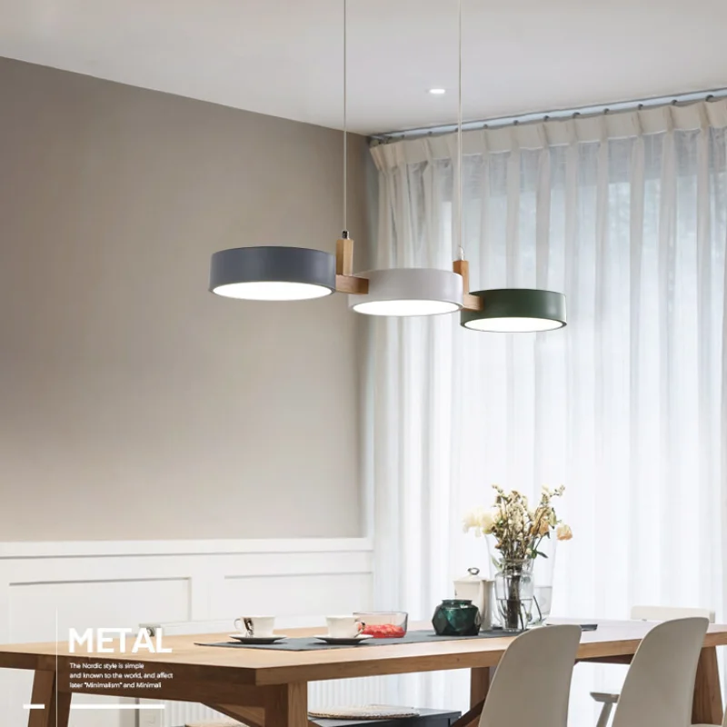 Nordische Macaron Pendelleuchte Pastellfarben für Esszimmer und Café