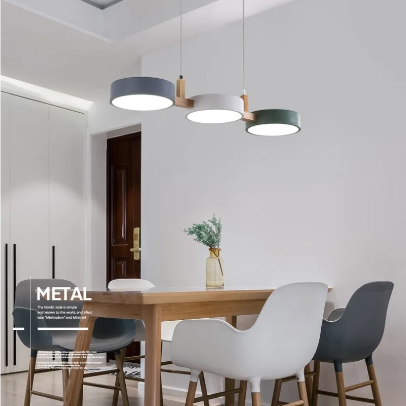 Nordische Macaron Pendelleuchte Pastellfarben für Esszimmer und Café