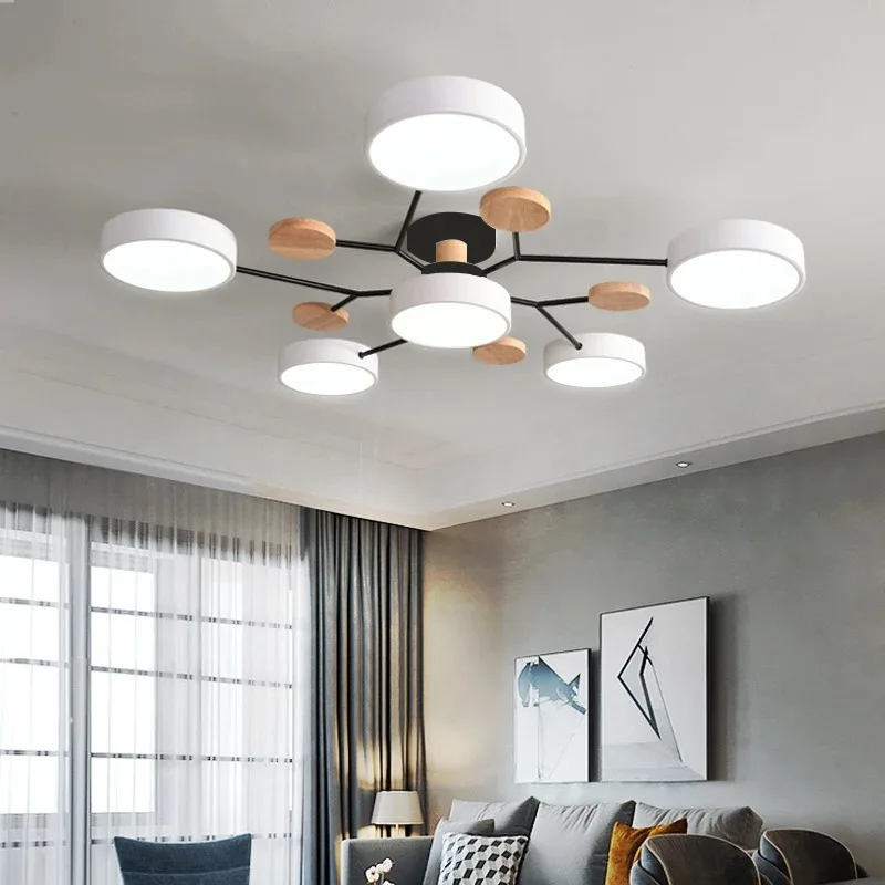 Moderne Höhenverstellbare LED Kronleuchter Dimmbar für Wohnzimmer und Hotelsuite
