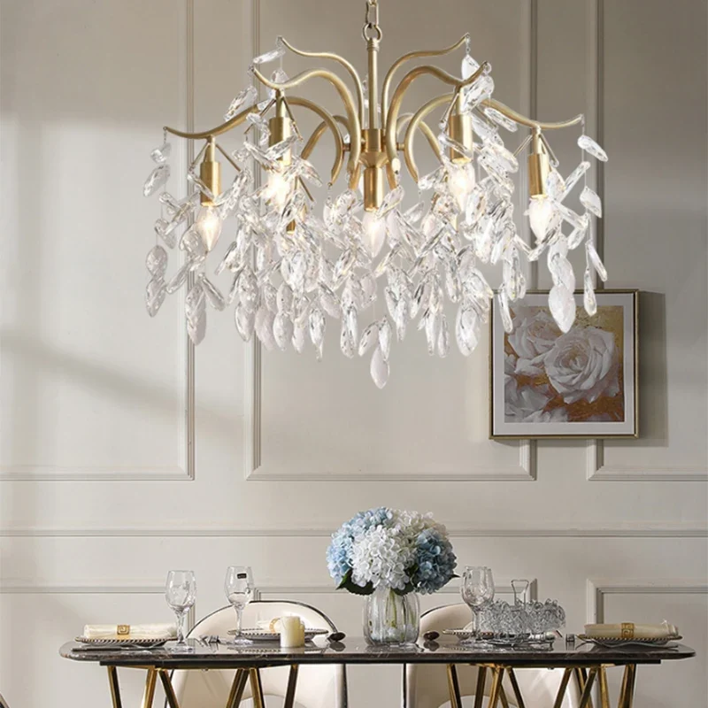 Luxus Kristall Kronleuchter Prunkvoll für Elegantes Wohnzimmer und Esszimmer
