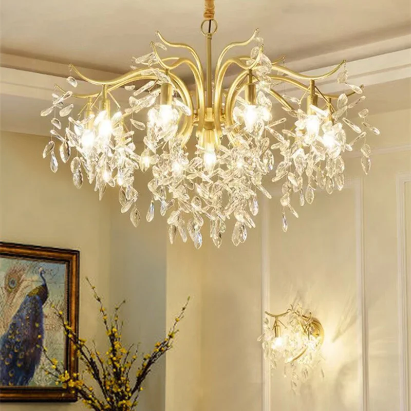 Luxus Kristall Kronleuchter Prunkvoll für Elegantes Wohnzimmer und Esszimmer