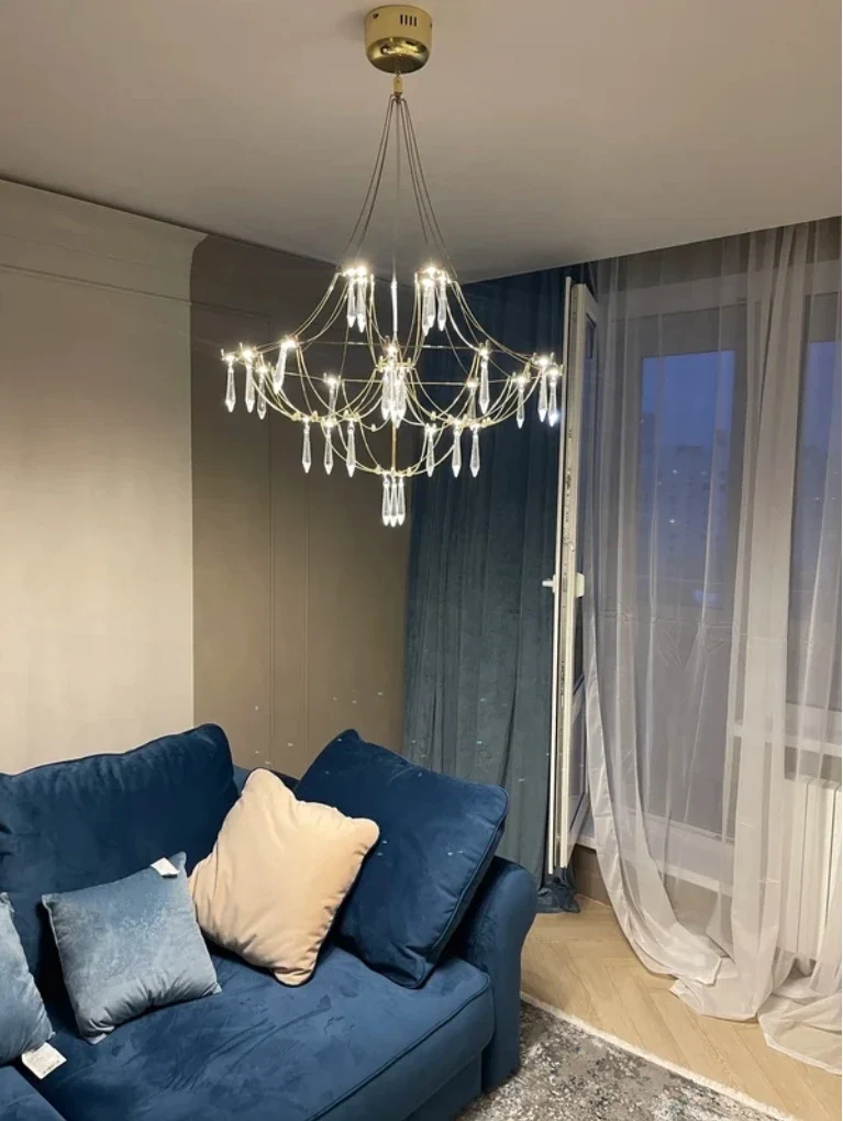 Luxus Sternenhimmel Kristall Kronleuchter für Hotel Lobby und Elegantes Esszimmer