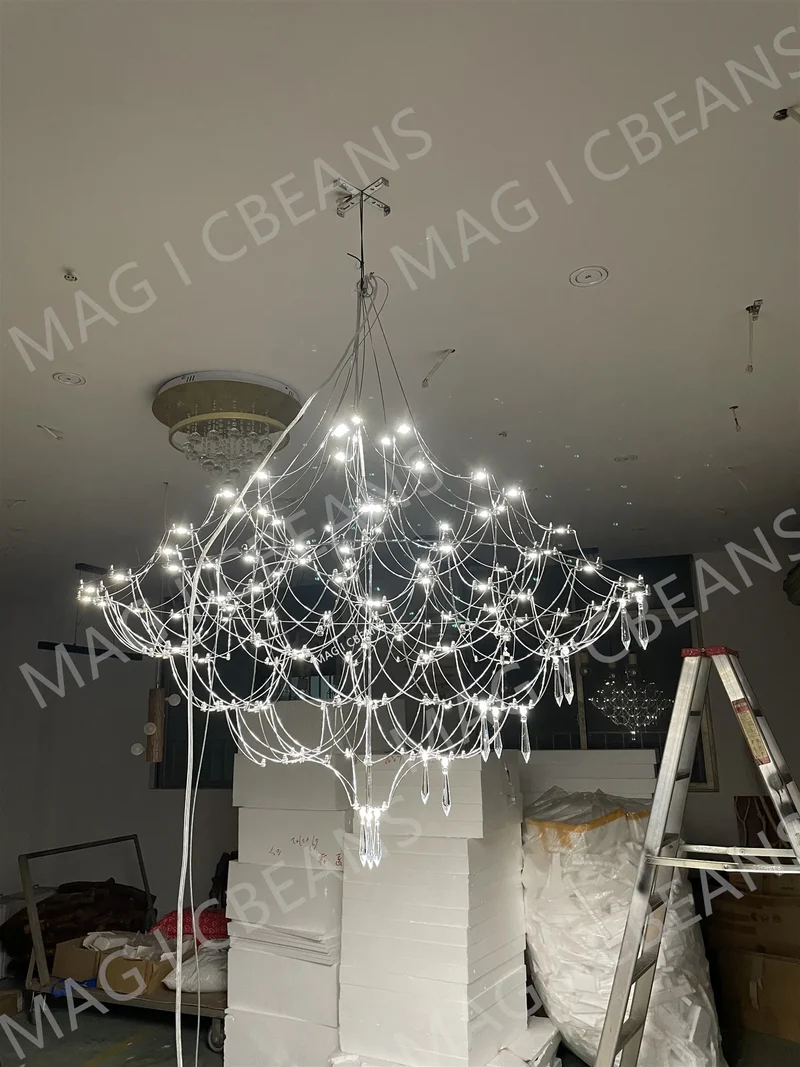 Luxus Sternenhimmel Kristall Kronleuchter für Hotel Lobby und Elegantes Esszimmer