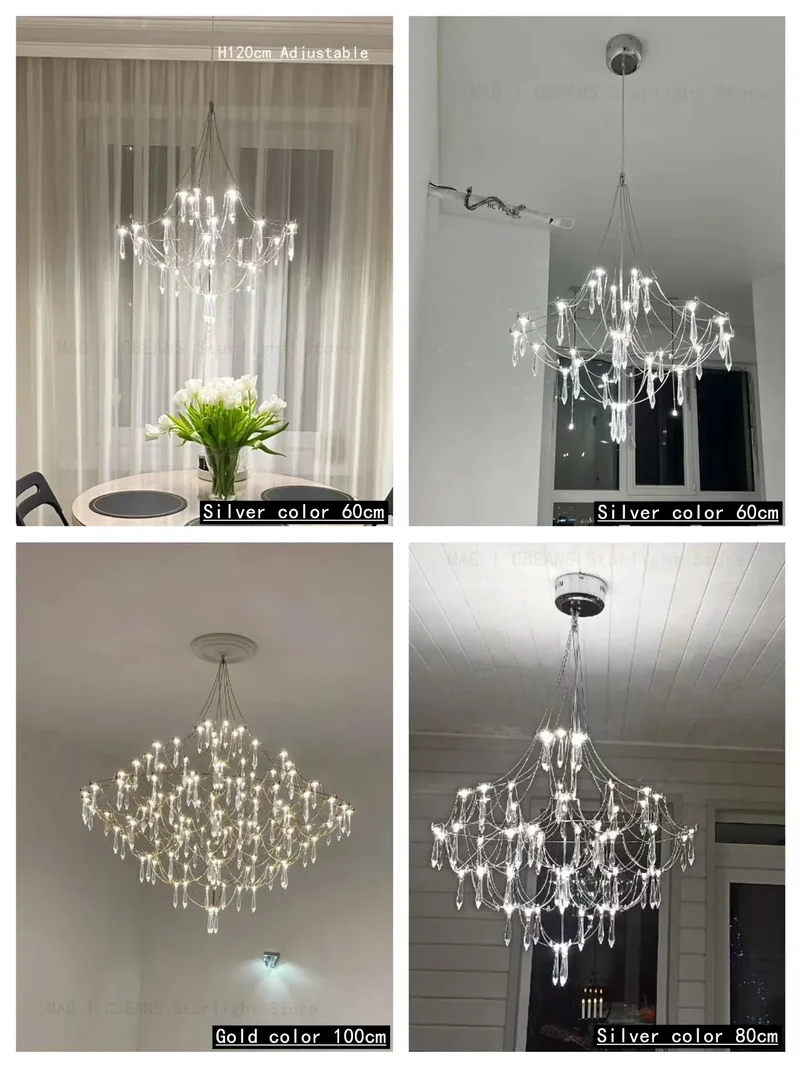 Luxus Sternenhimmel Kristall Kronleuchter für Hotel Lobby und Elegantes Esszimmer