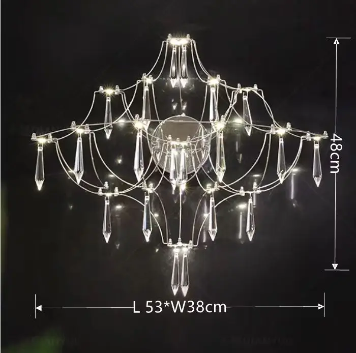 Luxus Sternenhimmel Kristall Kronleuchter für Hotel Lobby und Elegantes Esszimmer