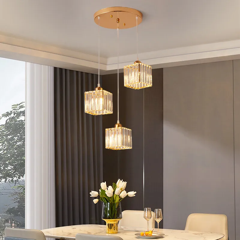 Moderne Kristall LED Pendelleuchte für Elegante Esszimmer und Wohnzimmer