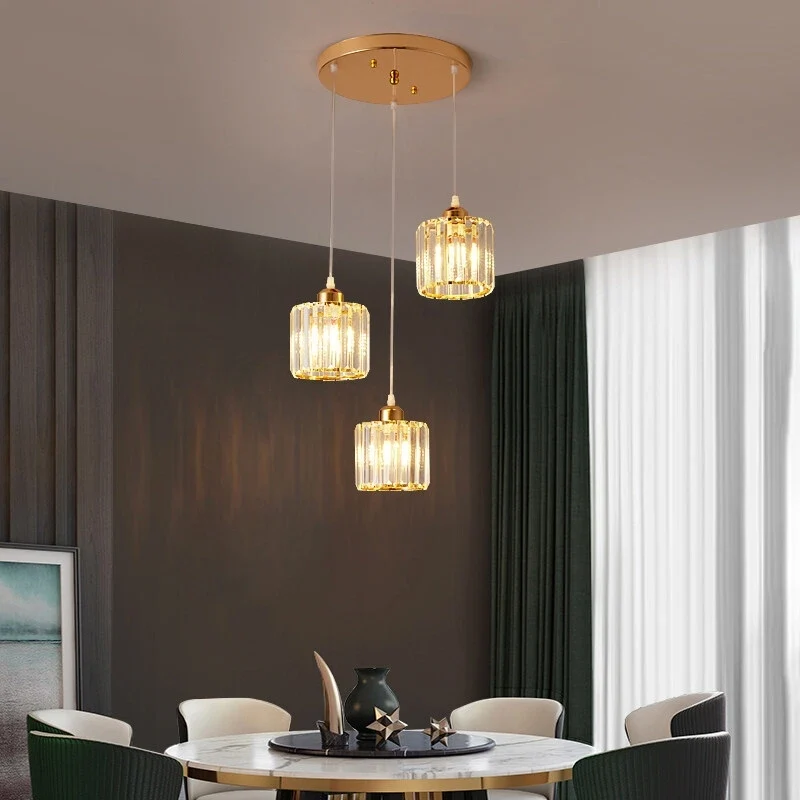 Moderne Kristall LED Pendelleuchte für Elegante Esszimmer und Wohnzimmer