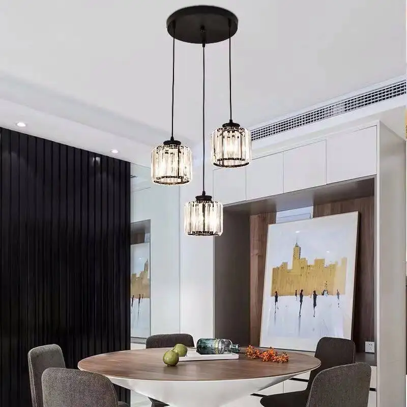Moderne Kristall LED Pendelleuchte für Elegante Esszimmer und Wohnzimmer