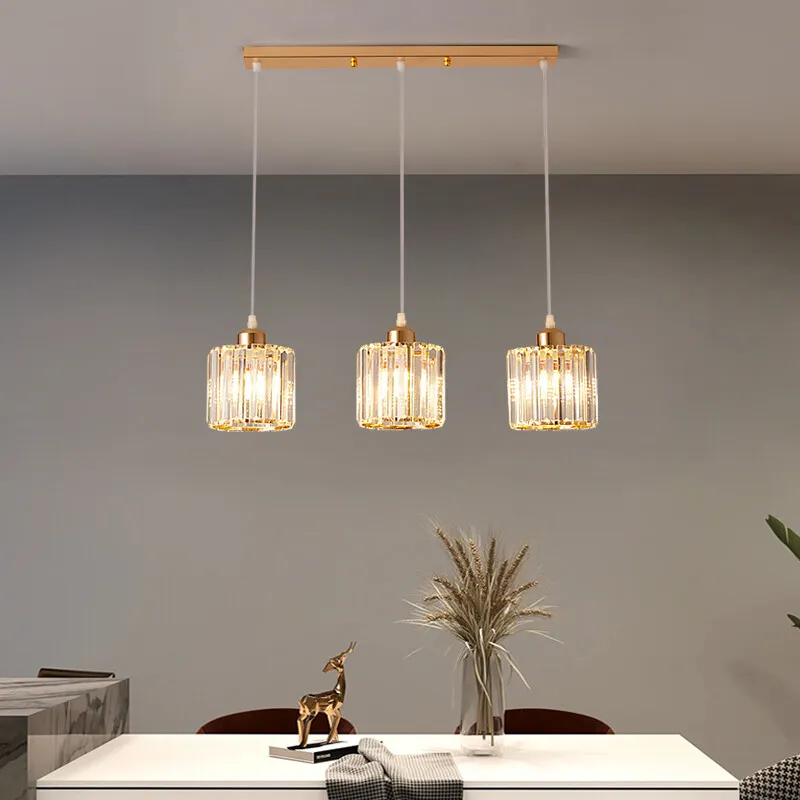 Moderne Kristall LED Pendelleuchte für Elegante Esszimmer und Wohnzimmer