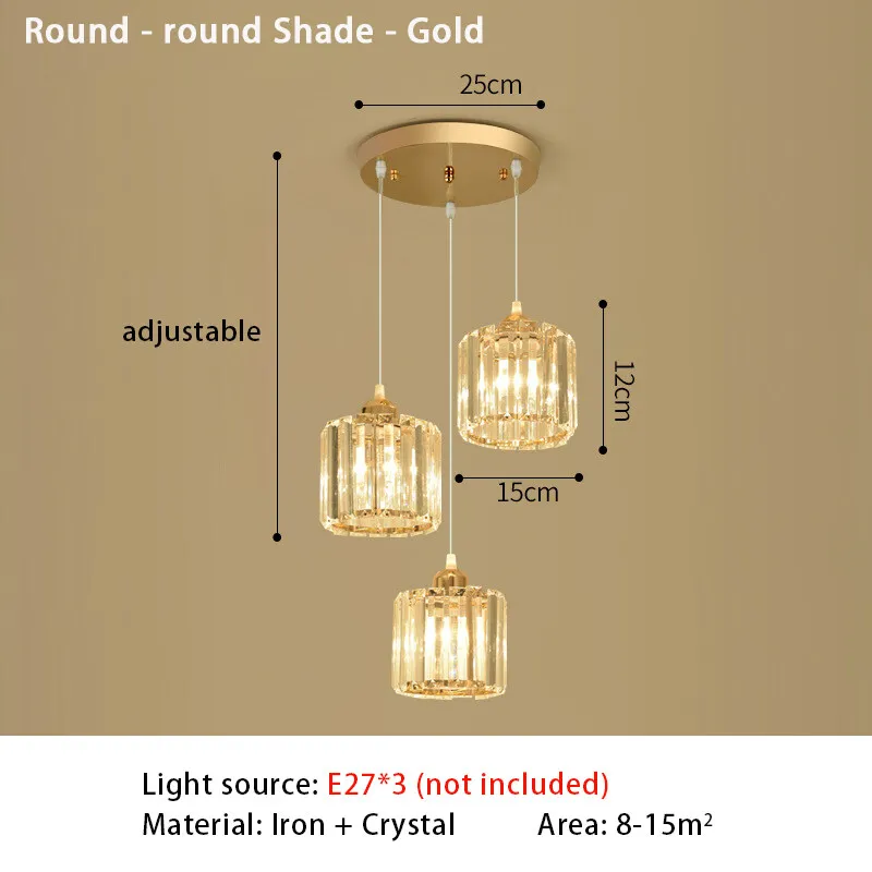 Moderne Kristall LED Pendelleuchte für Elegante Esszimmer und Wohnzimmer