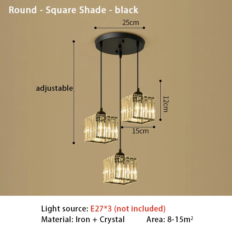 Moderne Kristall LED Pendelleuchte für Elegante Esszimmer und Wohnzimmer