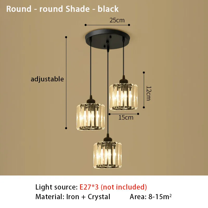 Moderne Kristall LED Pendelleuchte für Elegante Esszimmer und Wohnzimmer