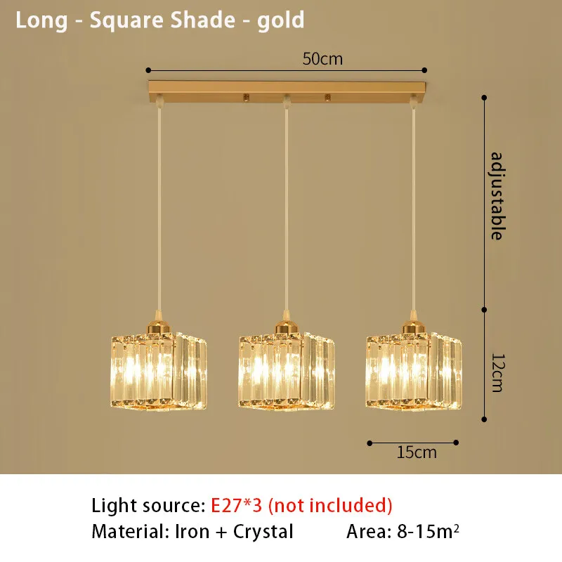 Moderne Kristall LED Pendelleuchte für Elegante Esszimmer und Wohnzimmer