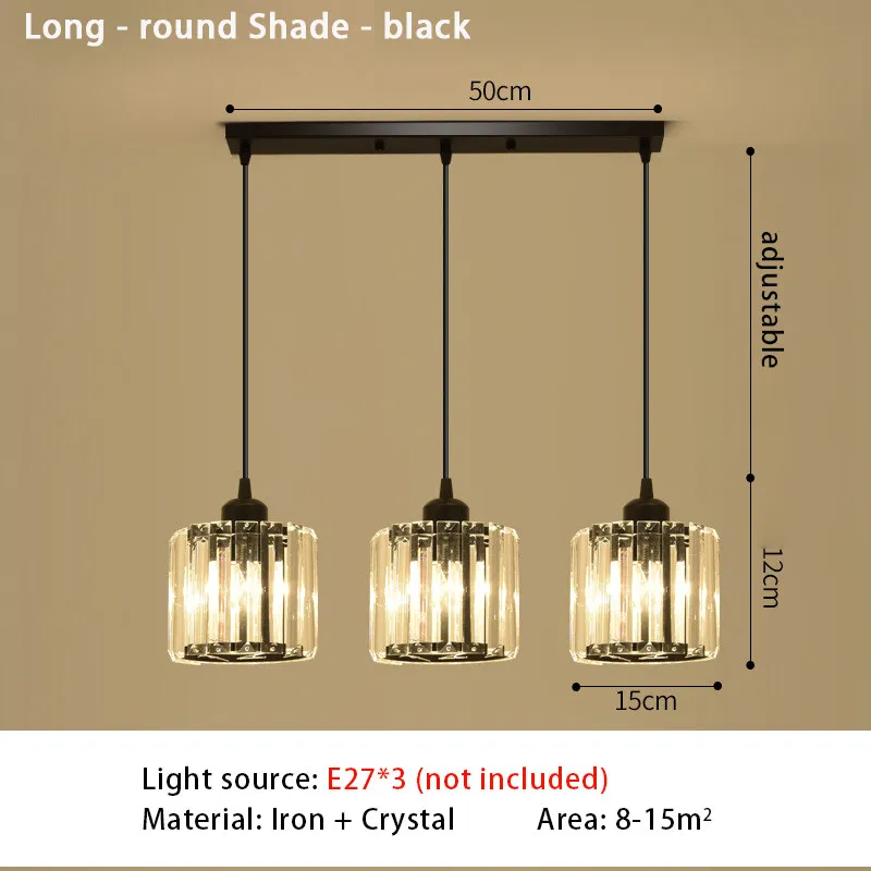 Moderne Kristall LED Pendelleuchte für Elegante Esszimmer und Wohnzimmer