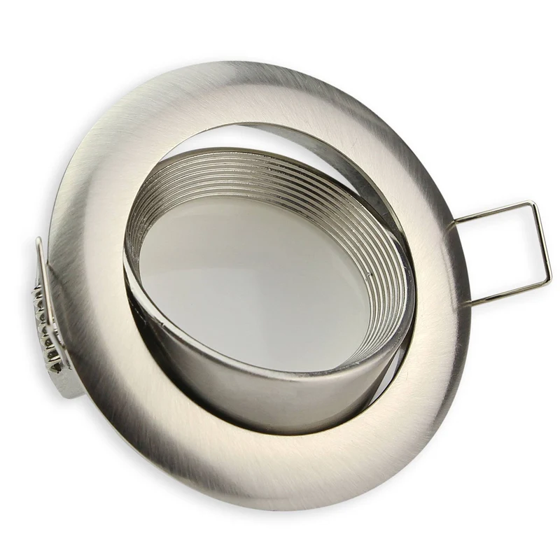 LED Einbaustrahler dimmbar flach rund 3W 5W 6,5W Aluminium 230 Volt Einbauspot