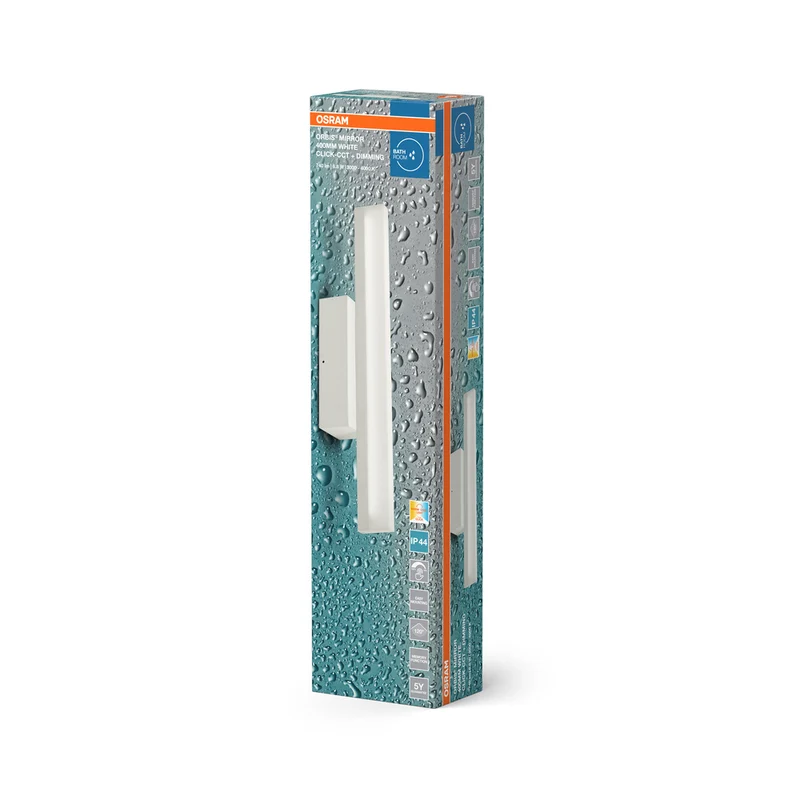 OSRAM Orbis Mirror Badezimmer, Spiegelleuchte, Click-CCT, 6.8W, 40cm, weiß, IP44