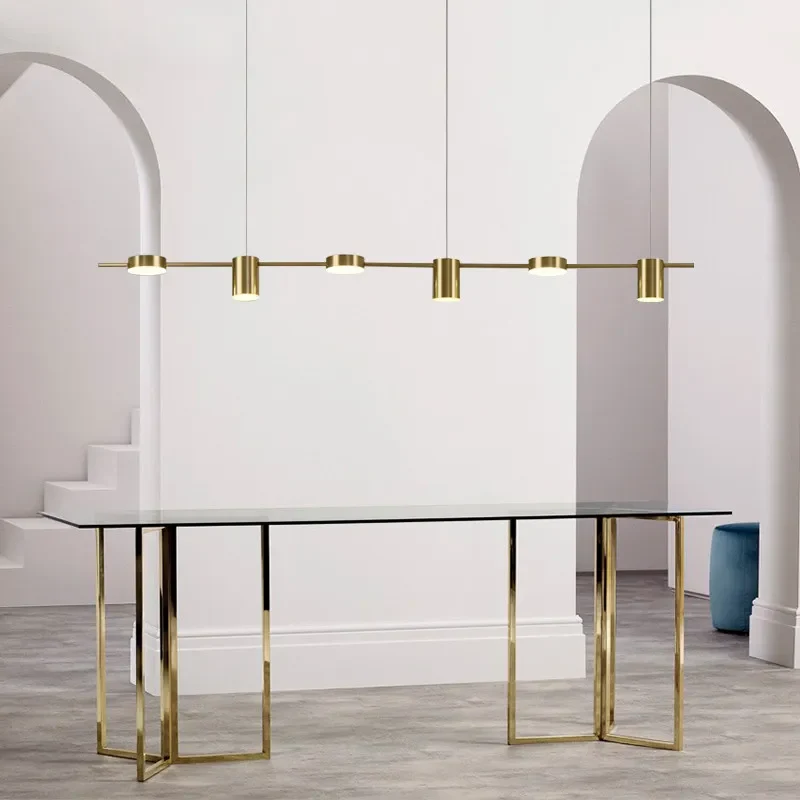 Moderner Dimmbarer LED Kronleuchter Vielseitig für Zeitgenössisches Esszimmer und Küche
