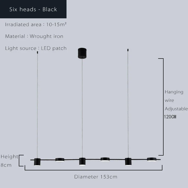 Moderner Dimmbarer LED Kronleuchter Vielseitig für Zeitgenössisches Esszimmer und Küche