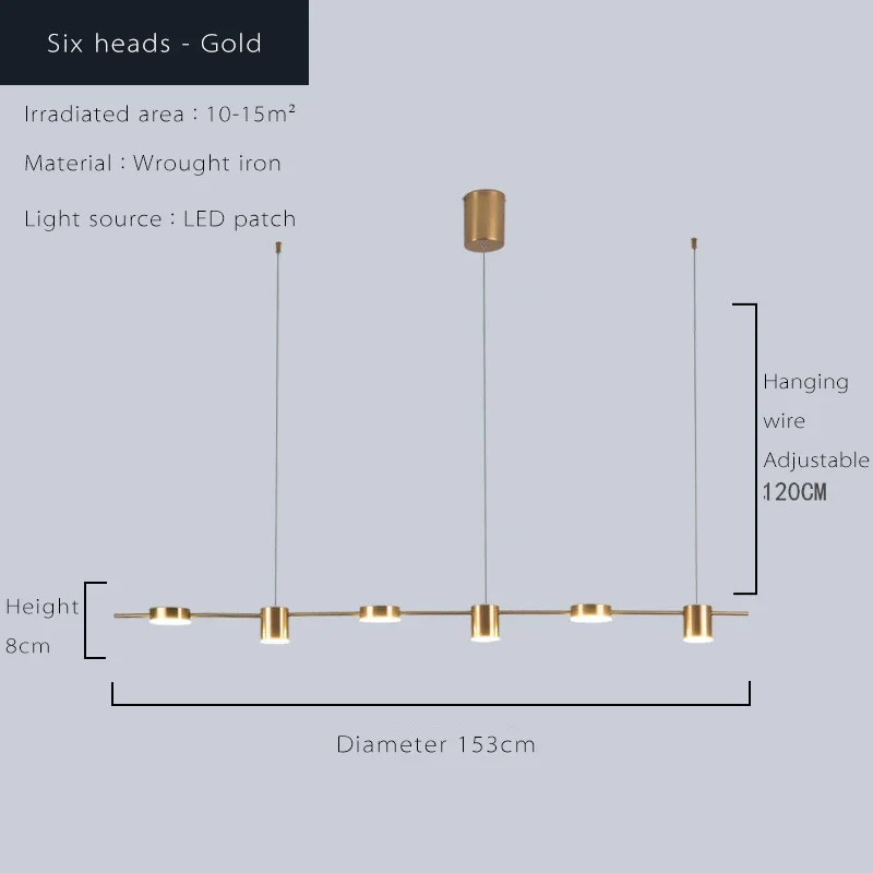 Moderner Dimmbarer LED Kronleuchter Vielseitig für Zeitgenössisches Esszimmer und Küche