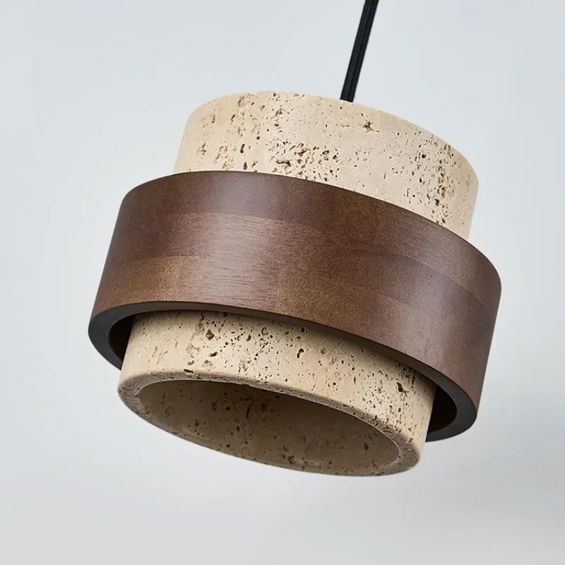 Moderne Holz Pendelleuchte als Bettleuchte für Schlafzimmer und Restaurant