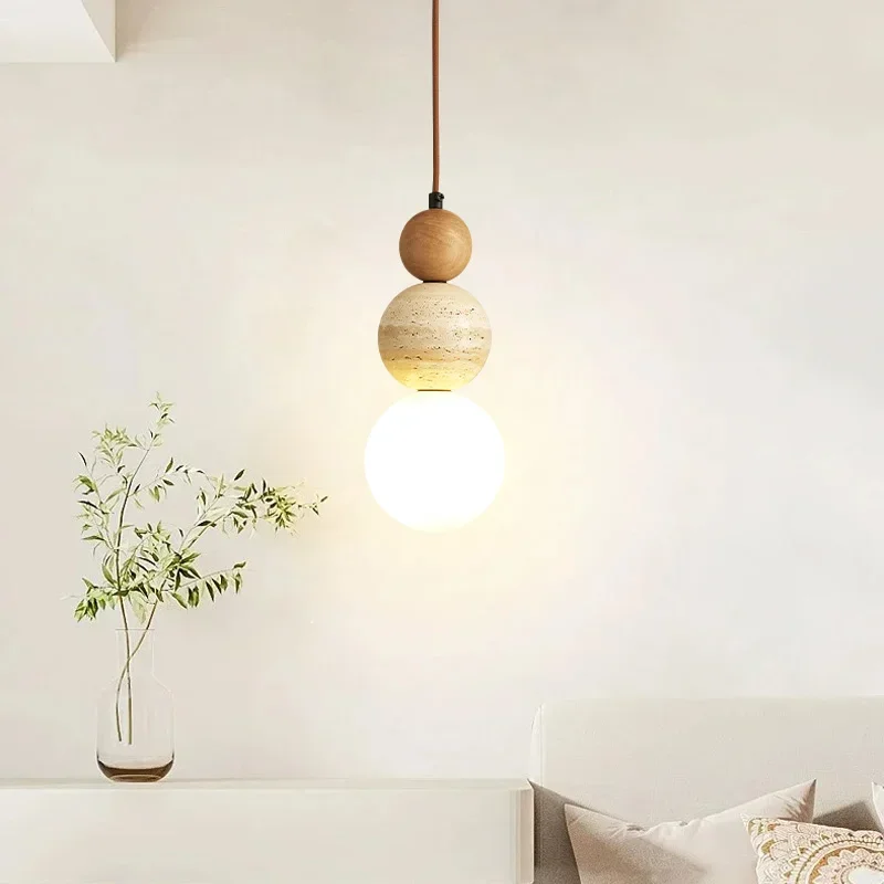 Moderner Bauhaus Holz Pendelleuchte für Restaurants und Designer Schlafzimmer