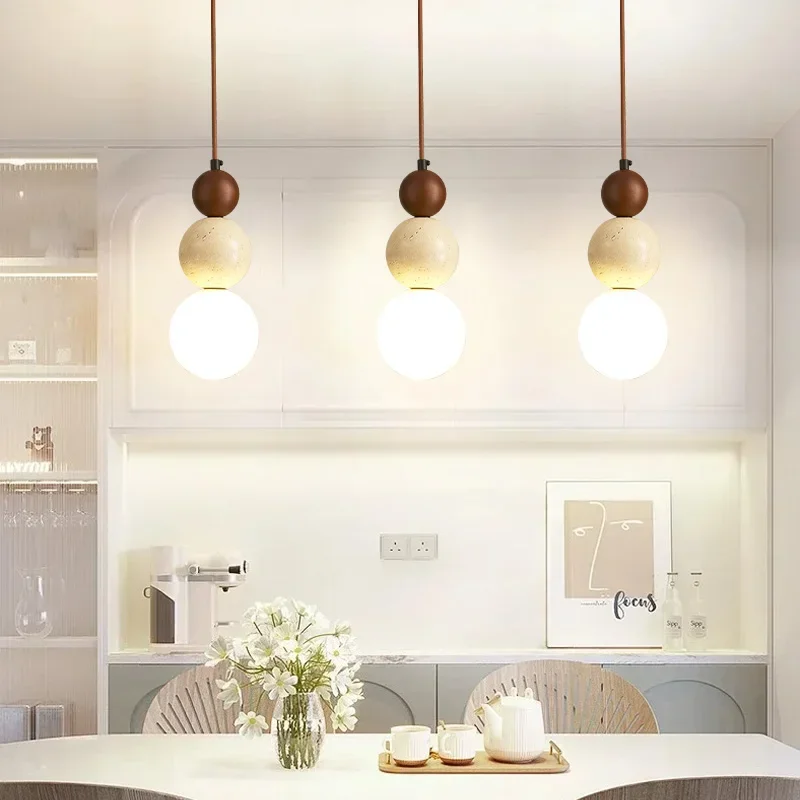Moderner Bauhaus Holz Pendelleuchte für Restaurants und Designer Schlafzimmer