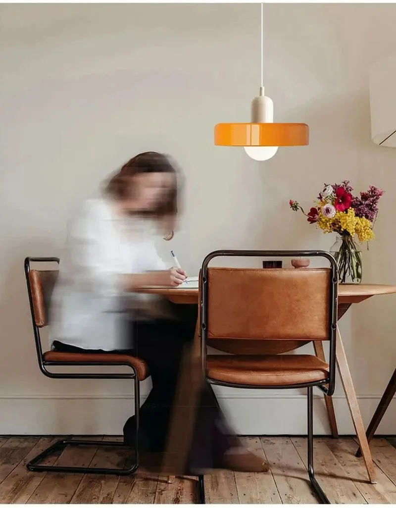 Nordische Glas Pendelleuchte Modern für Esszimmer und Küche