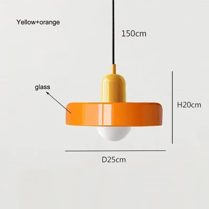 Nordische Glas Pendelleuchte Modern für Esszimmer und Küche