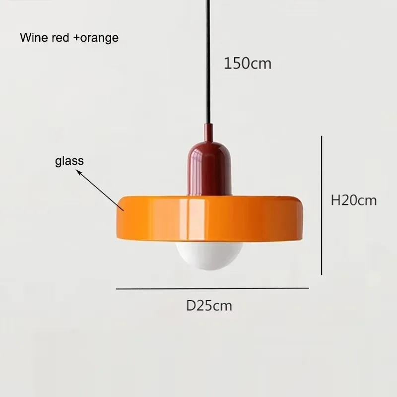 Nordische Glas Pendelleuchte Modern für Esszimmer und Küche