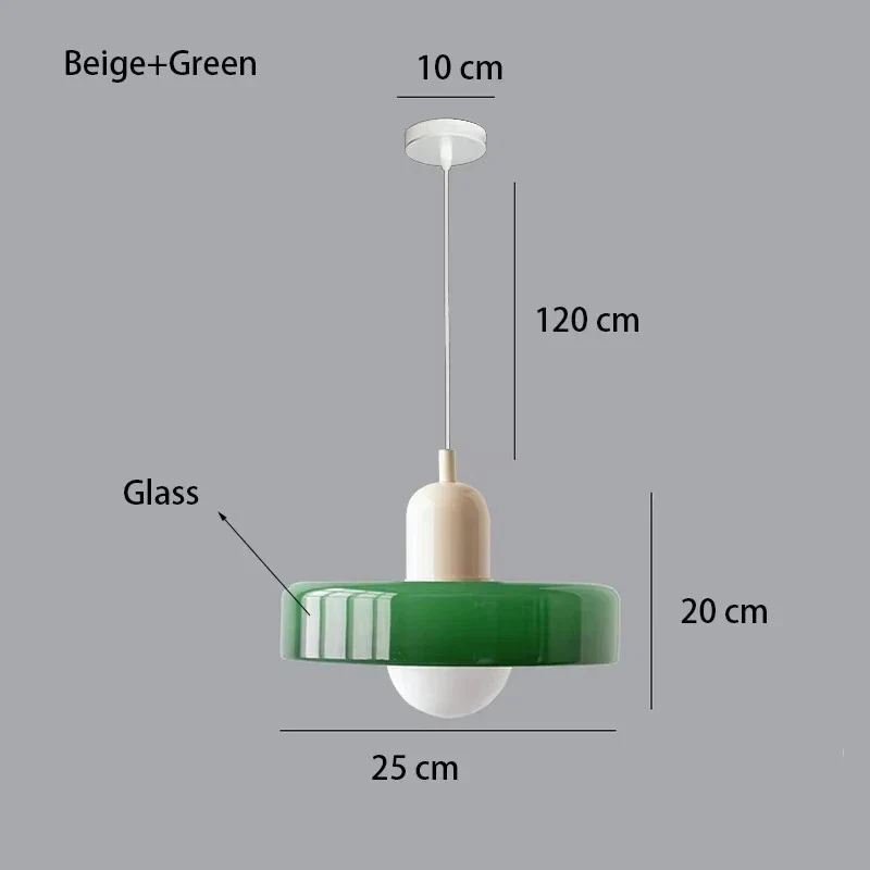 Nordische Glas Pendelleuchte Modern für Esszimmer und Küche