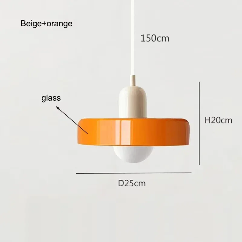 Nordische Glas Pendelleuchte Modern für Esszimmer und Küche