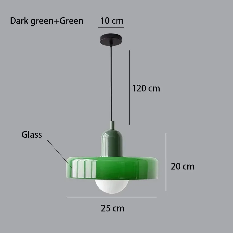 Nordische Glas Pendelleuchte Modern für Esszimmer und Küche