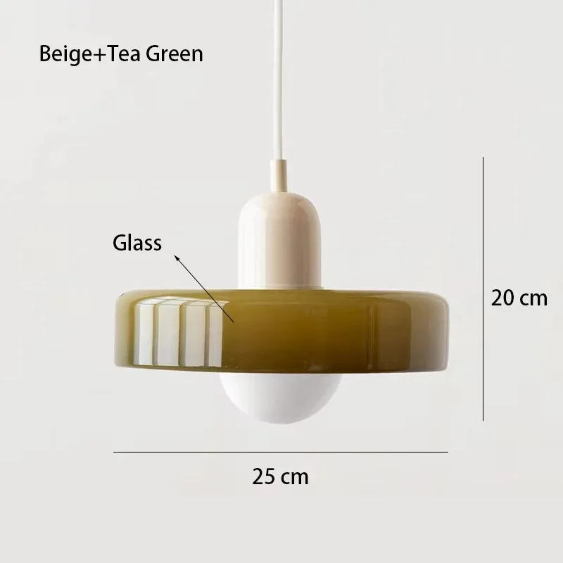 Nordische Glas Pendelleuchte Modern für Esszimmer und Küche