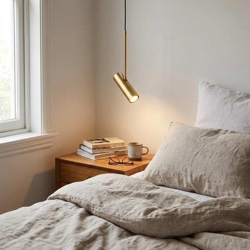 Minimalistisches LED Pendelleuchte für Esszimmer und Kücheninsel