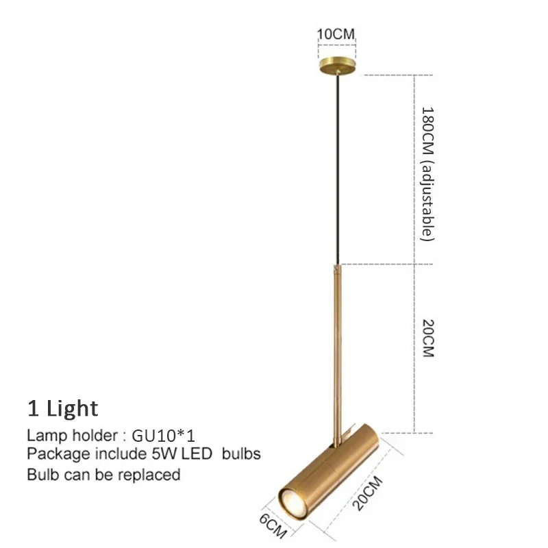 Minimalistisches LED Pendelleuchte für Esszimmer und Kücheninsel