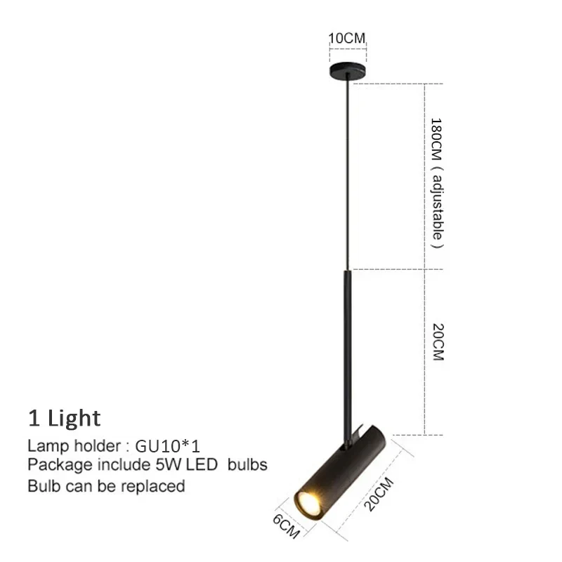 Minimalistisches LED Pendelleuchte für Esszimmer und Kücheninsel