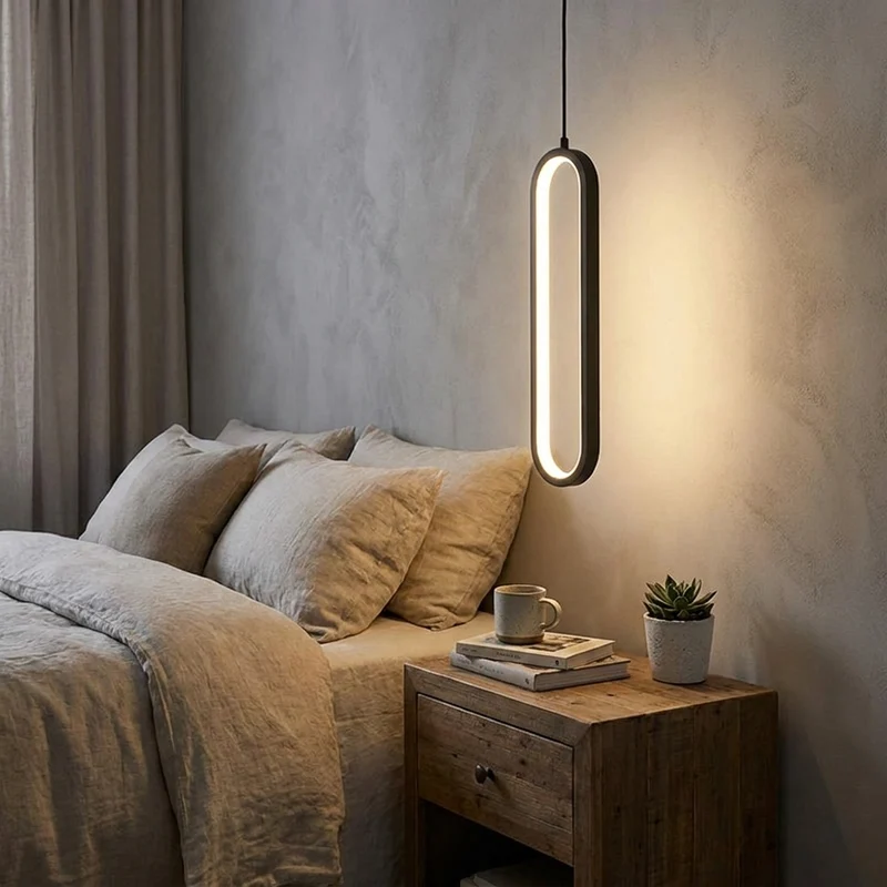 Moderner Minimalistischer LED Pendelleuchter für Wohnzimmer und Restaurants