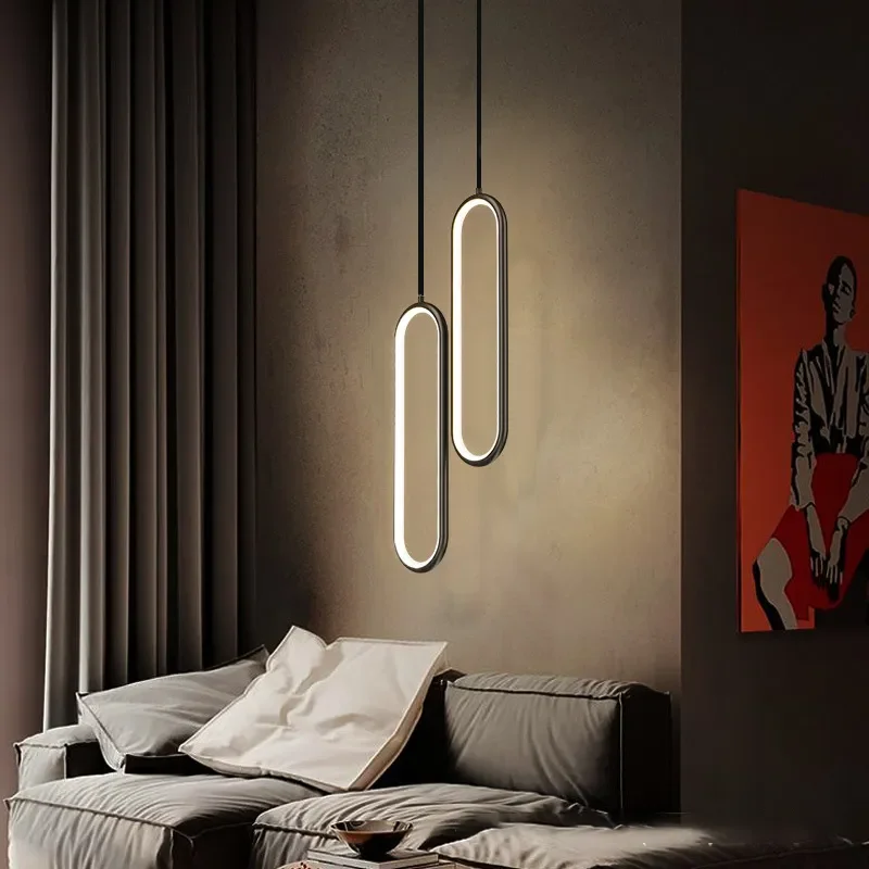 Moderner Minimalistischer LED Pendelleuchter für Wohnzimmer und Restaurants