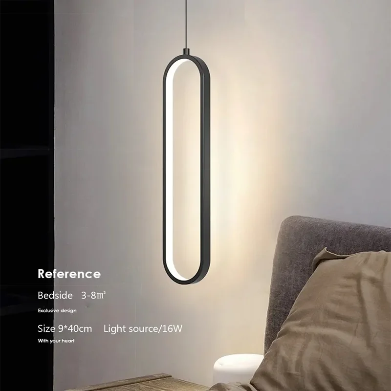 Moderner Minimalistischer LED Pendelleuchter für Wohnzimmer und Restaurants
