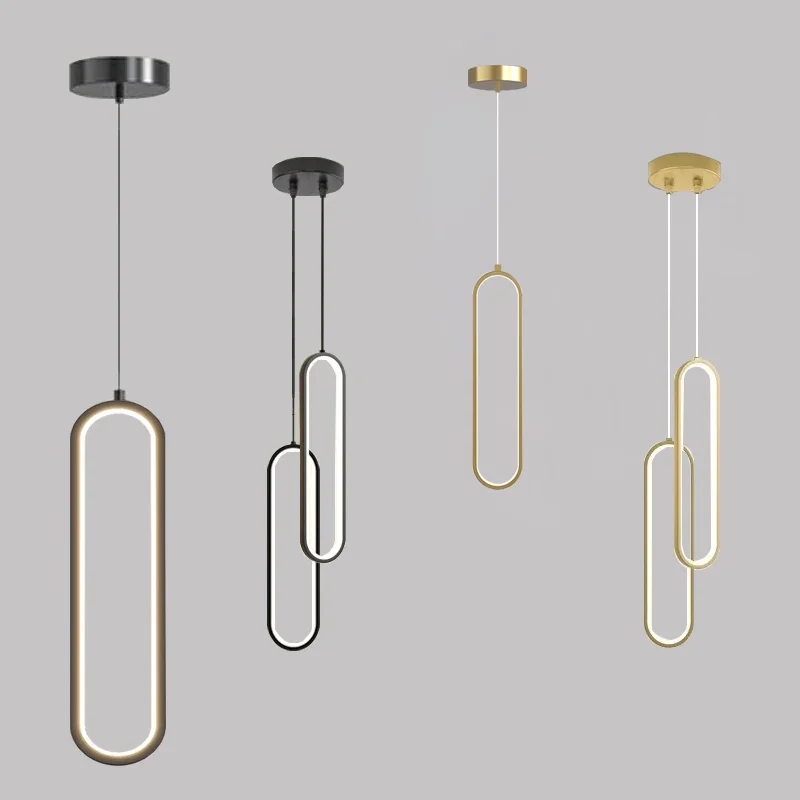 Moderner Minimalistischer LED Pendelleuchter für Wohnzimmer und Restaurants
