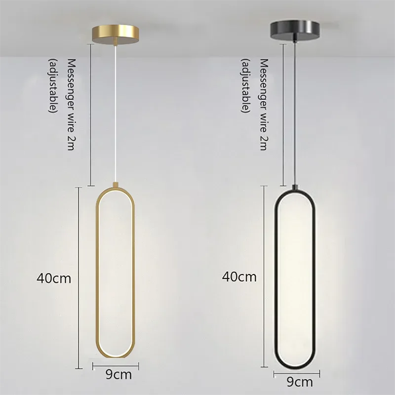 Moderner Minimalistischer LED Pendelleuchter für Wohnzimmer und Restaurants